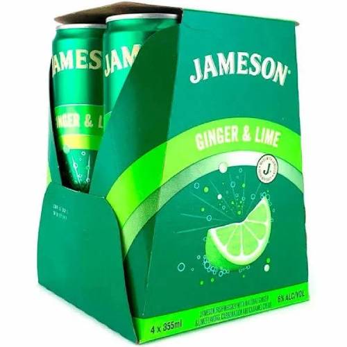 Jameson Ginger Lime 4 Pack Cans 335ML Online now