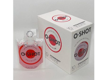 O-Shot Premium Gel O Shot Strawberry Call A Cab 10pk (50ml) Hot on Sale